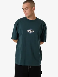 Outlet Thrills Reverb Oversize Fit Tee - Jasper Green JasperGreen