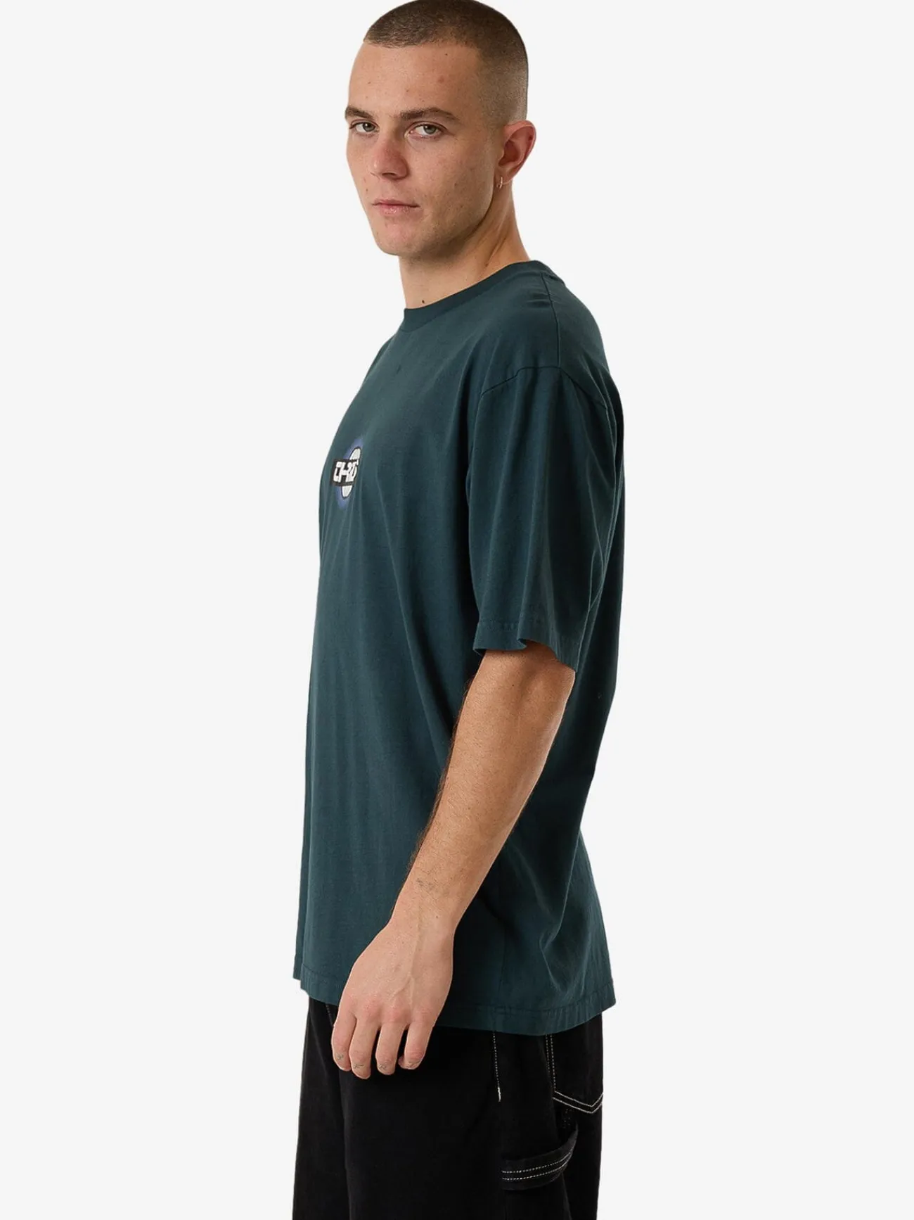 Outlet Thrills Reverb Oversize Fit Tee - Jasper Green JasperGreen