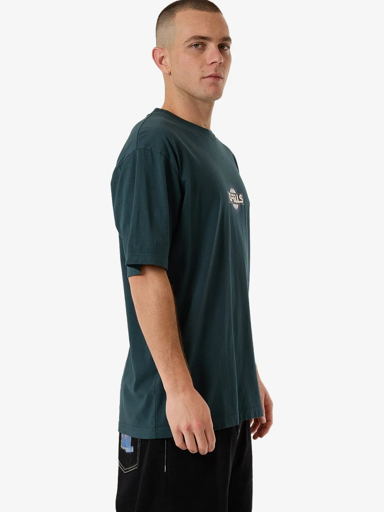 Outlet Thrills Reverb Oversize Fit Tee - Jasper Green JasperGreen