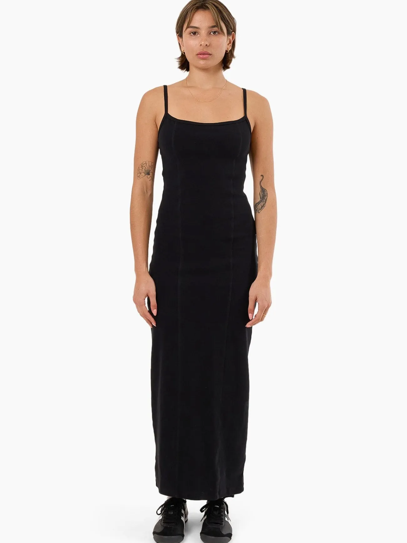 Online Thrills Rib Seam Dress - Black