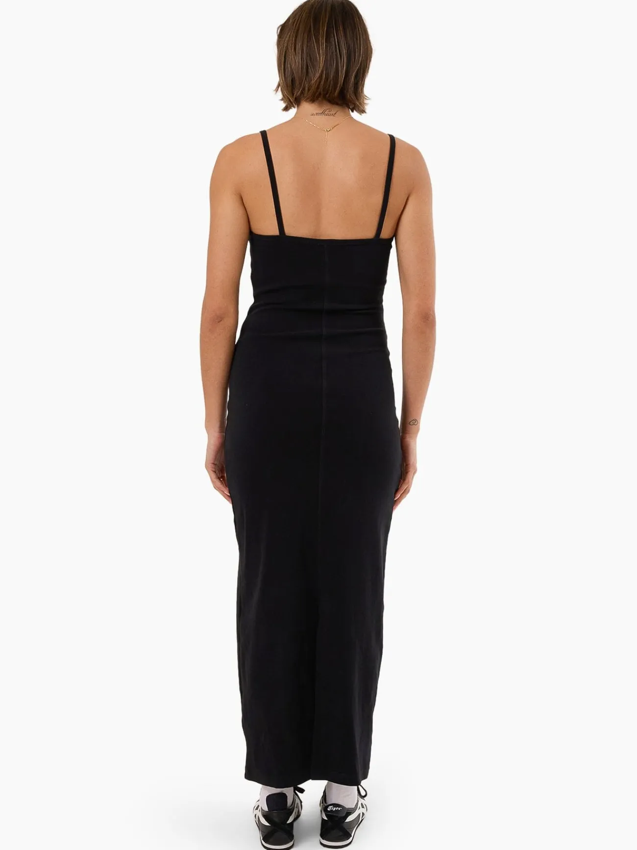 Online Thrills Rib Seam Dress - Black