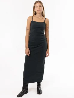 New Thrills Rib Seam Dress - Dark Jade DarkJade