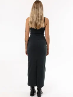 New Thrills Rib Seam Dress - Dark Jade DarkJade