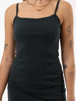 New Thrills Rib Seam Dress - Dark Jade DarkJade