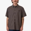 Online Thrills Ribbon Cutter Short Sleeve Shirt - Dark Olive DarkOlive