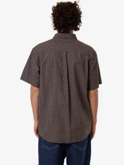 Online Thrills Ribbon Cutter Short Sleeve Shirt - Dark Olive DarkOlive
