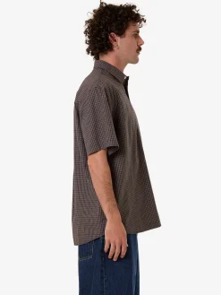 Online Thrills Ribbon Cutter Short Sleeve Shirt - Dark Olive DarkOlive