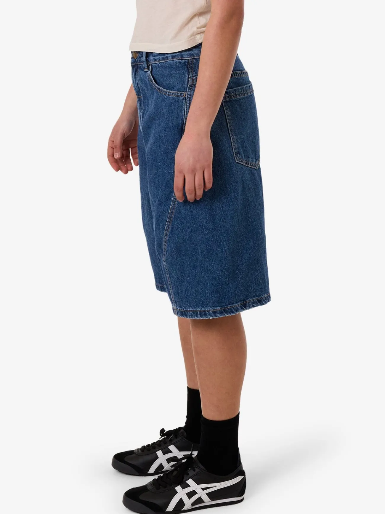 Outlet Thrills Ronnie Pieced Denim Short - Bright Mid Blue BrightMidBlue