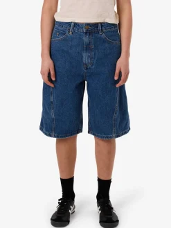 Outlet Thrills Ronnie Pieced Denim Short - Bright Mid Blue BrightMidBlue