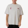 Hot Thrills Roosevelt Box Fit Oversize Tee - Snow Marle SnowMarle