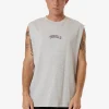 New Thrills Roosevelt Merch Fit Muscle Tee - Snow Marle SnowMarle