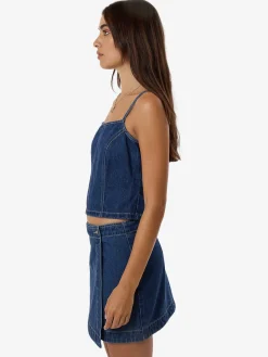 Sale Thrills Rory Denim Top - Union Blue UnionBlue