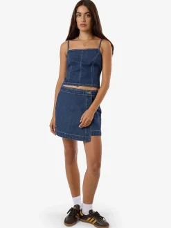 Sale Thrills Rory Denim Top - Union Blue UnionBlue
