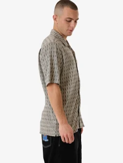 Sale Thrills Royalty Bowling Shirt - Black