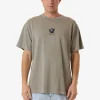 Hot Thrills Royalty Embro Merch Fit Tee - Fog