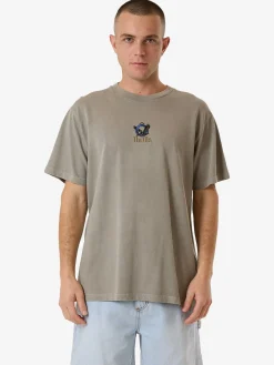 Hot Thrills Royalty Embro Merch Fit Tee - Fog