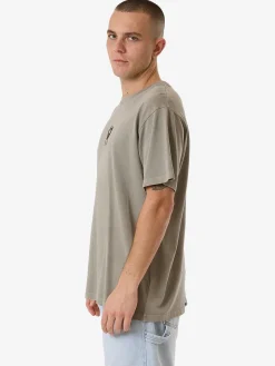 Hot Thrills Royalty Embro Merch Fit Tee - Fog