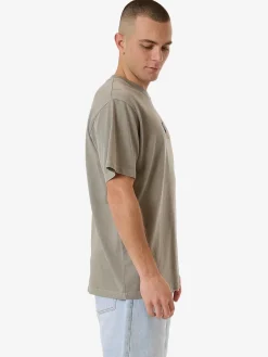Hot Thrills Royalty Embro Merch Fit Tee - Fog