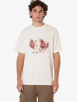 Online Thrills Ruthless Frontier Merch Fit Tee - Heritage White HeritageWhite