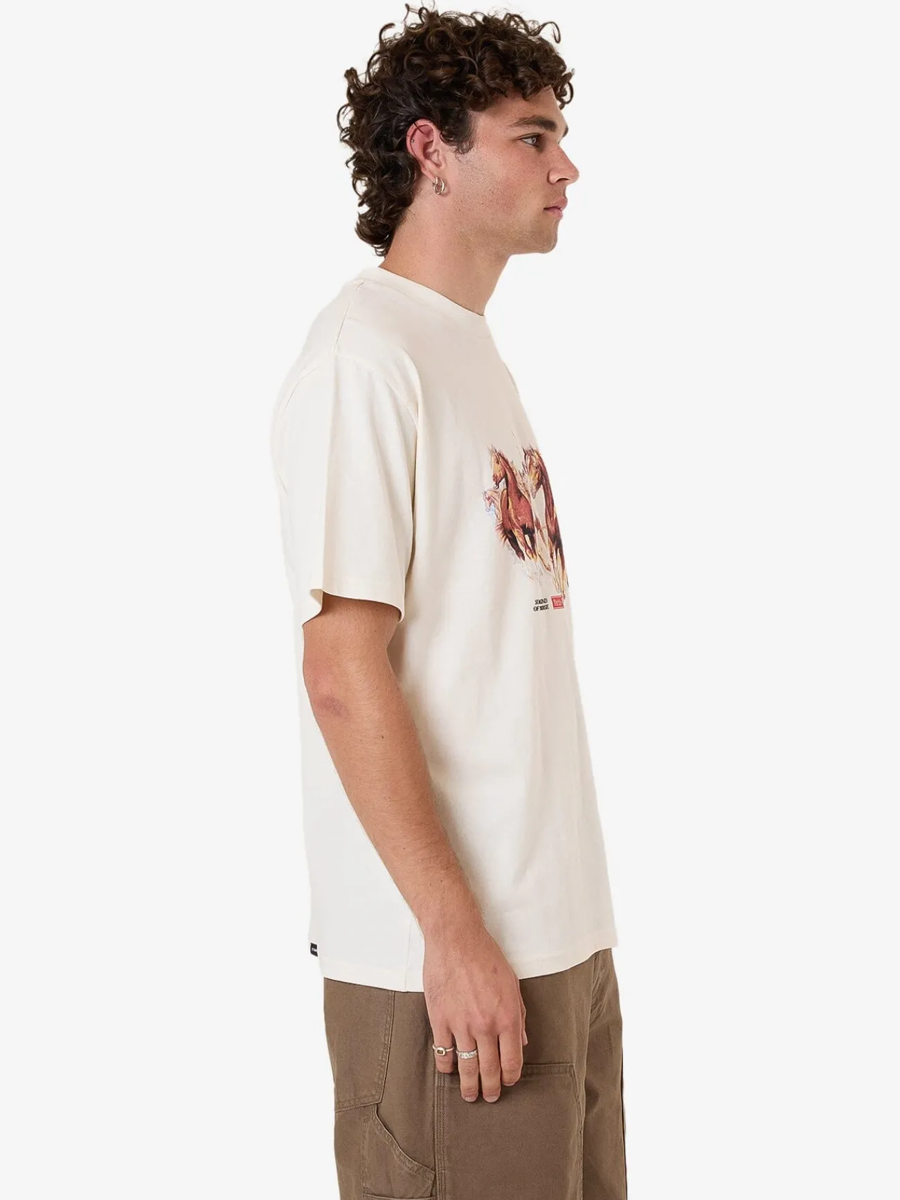 Online Thrills Ruthless Frontier Merch Fit Tee - Heritage White HeritageWhite