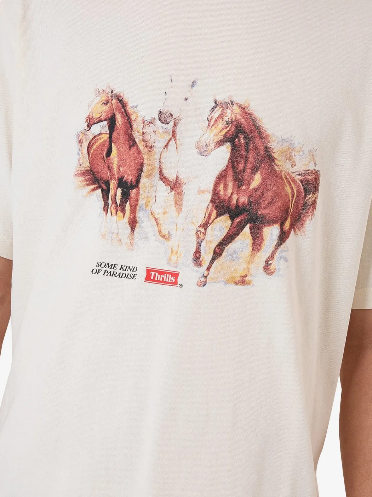 Online Thrills Ruthless Frontier Merch Fit Tee - Heritage White HeritageWhite