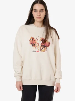 Best Thrills Ruthless Frontier Slouch Crew - Heritage White HeritageWhite