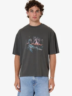 Online Thrills Scorpion Ridge Box Fit Oversize Short Tee - Merch Black MerchBlack