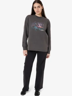 Discount Thrills Scorpion Ridge Long Sleeve Oversized Tee - Merch Black MerchBlack