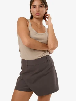 Discount Thrills Scottie Wrap Skort - Dark Charcoal DarkCharcoal