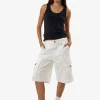 New Thrills Scout Cargo Jort - Vapour White VapourWhite