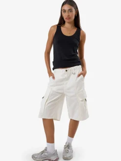 New Thrills Scout Cargo Jort - Vapour White VapourWhite