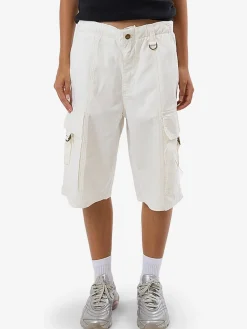 New Thrills Scout Cargo Jort - Vapour White VapourWhite