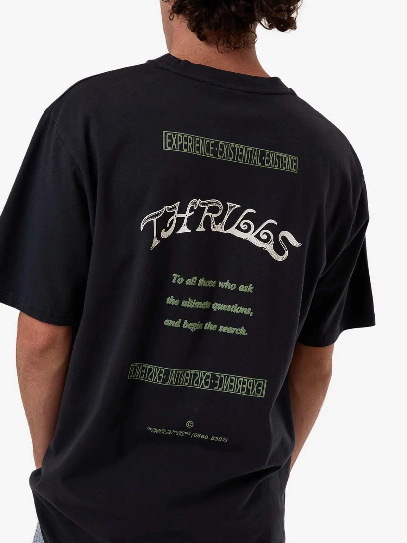 Outlet Thrills Searchers Oversize Fit Tee - Twilight Black TwilightBlack