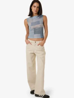 Hot Thrills Shades Of Indigo Mesh Tank - Blue