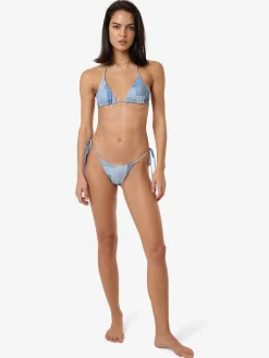 Online Thrills Shades Of Indigo String Bikini Top - Blue