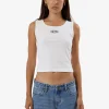 Outlet Thrills Shadow Y2K Tank - Dirty White DirtyWhite