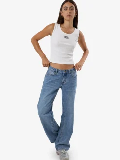 Outlet Thrills Shadow Y2K Tank - Dirty White DirtyWhite