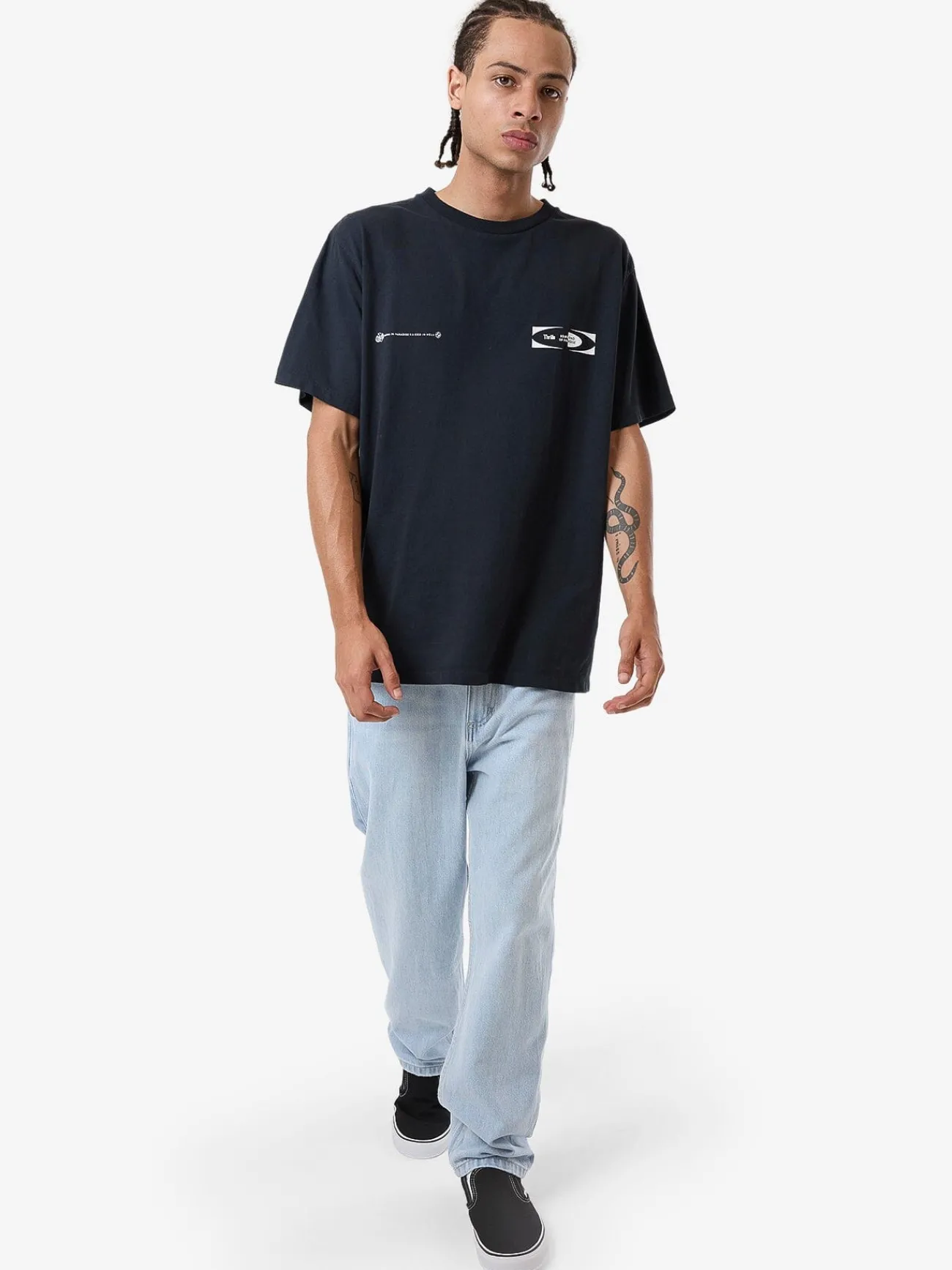 New Thrills Shifting Sands Merch Fit Tee - Twilight Black TwilightBlack