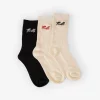 Outlet Thrills Signature 3 Pack Sock - Heritage White Black - Heritage White Red HeritageWhiteRed