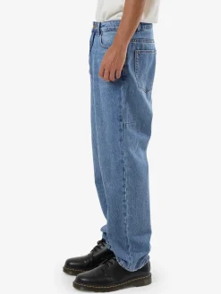 Hot Thrills Slacker Denim Jean - Dark Dust Blue DarkDustBlue
