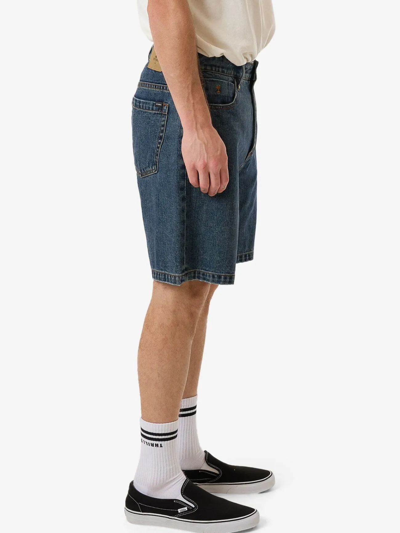 Discount Thrills Slacker Denim Short - Dirty Blue DirtyThrillsBlue