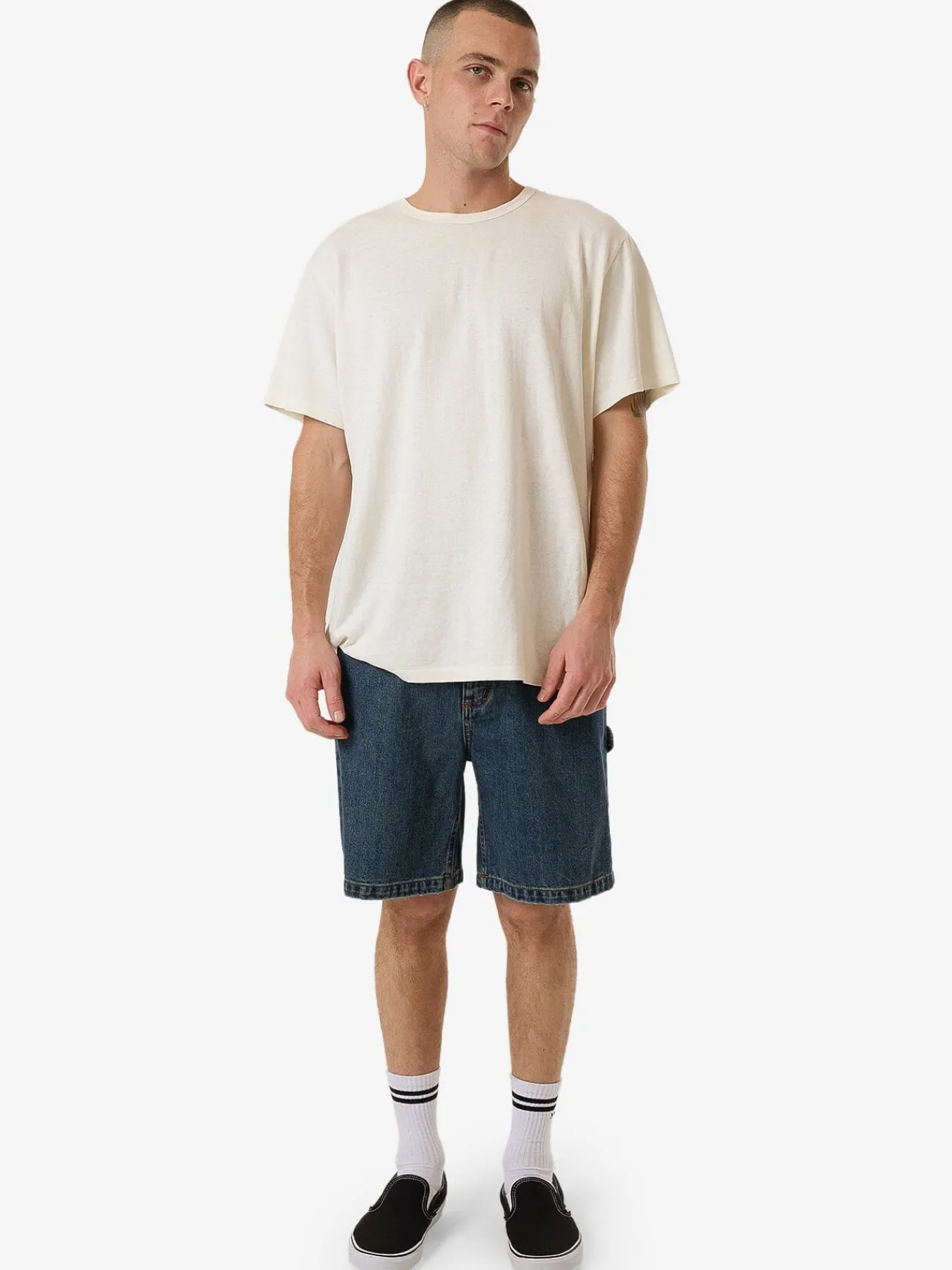 Discount Thrills Slacker Denim Short - Dirty Blue DirtyThrillsBlue