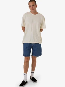 Fashion Thrills Slacker Denim Short - Double Rinsed Blues DoubleRinsedBlues