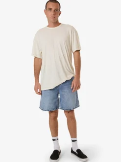 Best Thrills Slacker Denim Short - Tempest Blue TempestBlue