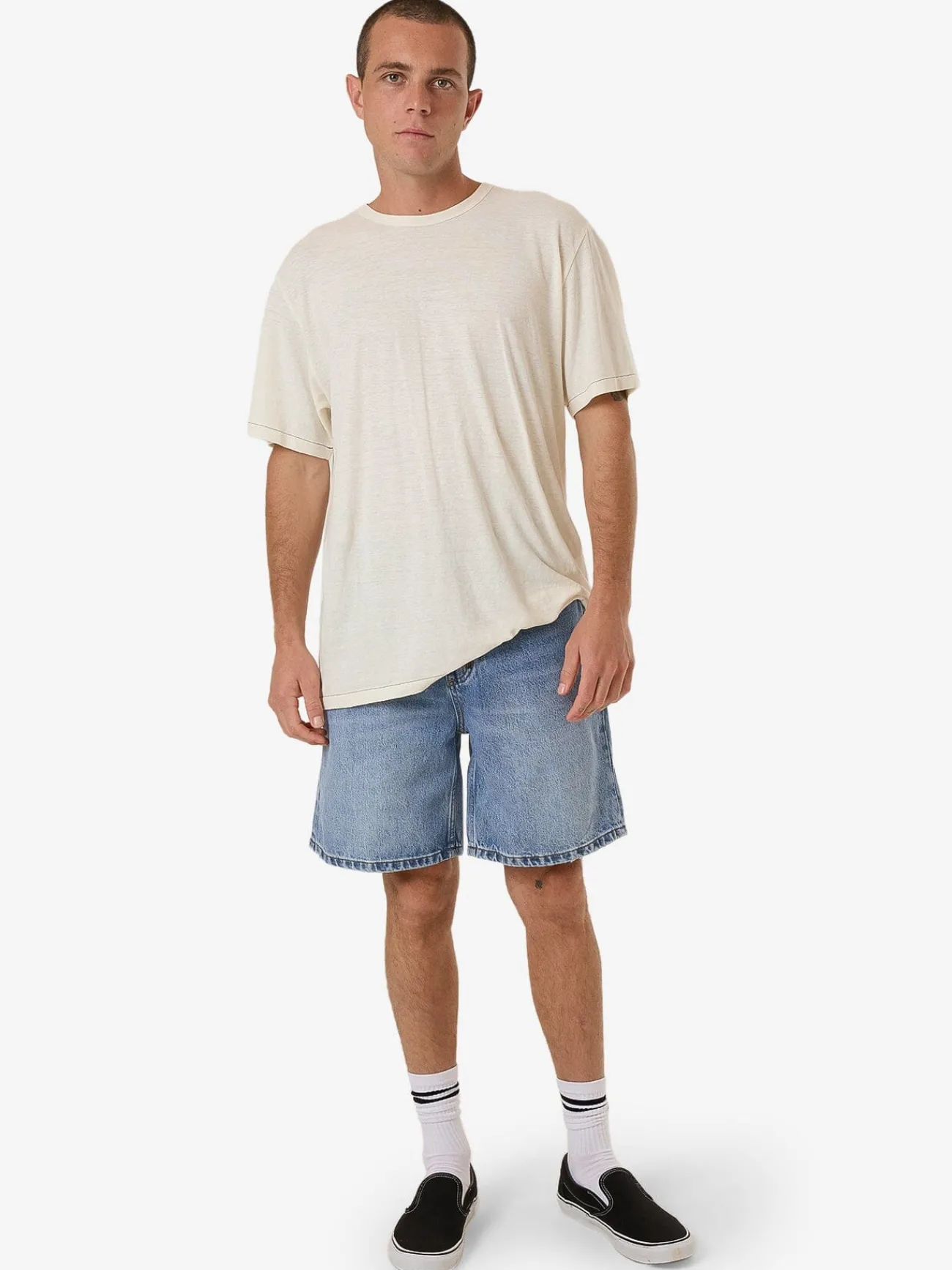 Best Thrills Slacker Denim Short - Tempest Blue TempestBlue