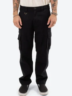 Online Thrills Slacker Union Cargo Baggy Pant - Black