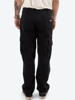 Online Thrills Slacker Union Cargo Baggy Pant - Black