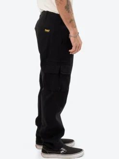 Online Thrills Slacker Union Cargo Baggy Pant - Black