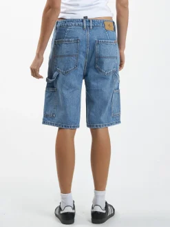 Discount Thrills Slouch Carpenter Short - Vintage Timeworn Blue VintageTimewornBlue