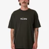 Hot Thrills Solace Of Nature Oversize Fit Tee - Oil Green OilGreen